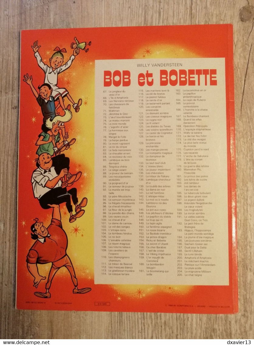 Bande Dessinée - Bob Et Bobette 124 - Le Lit Volant (1986) - Suske En Wiske