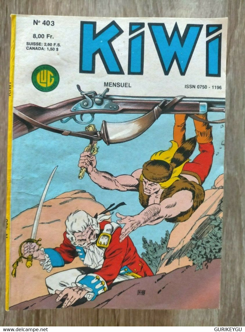 Bd KIWI N° 403  Blek Le Roc 10/11/1988  Semic  Lug  BE - Lug & Semic