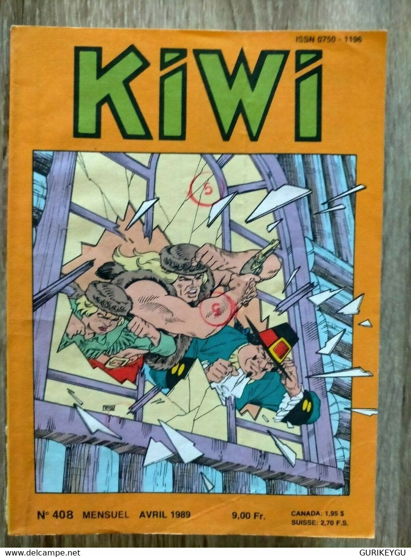 Bd KIWI N° 408  Blek Le Roc 10/04/1989  Semic  Lug  BE - Lug & Semic