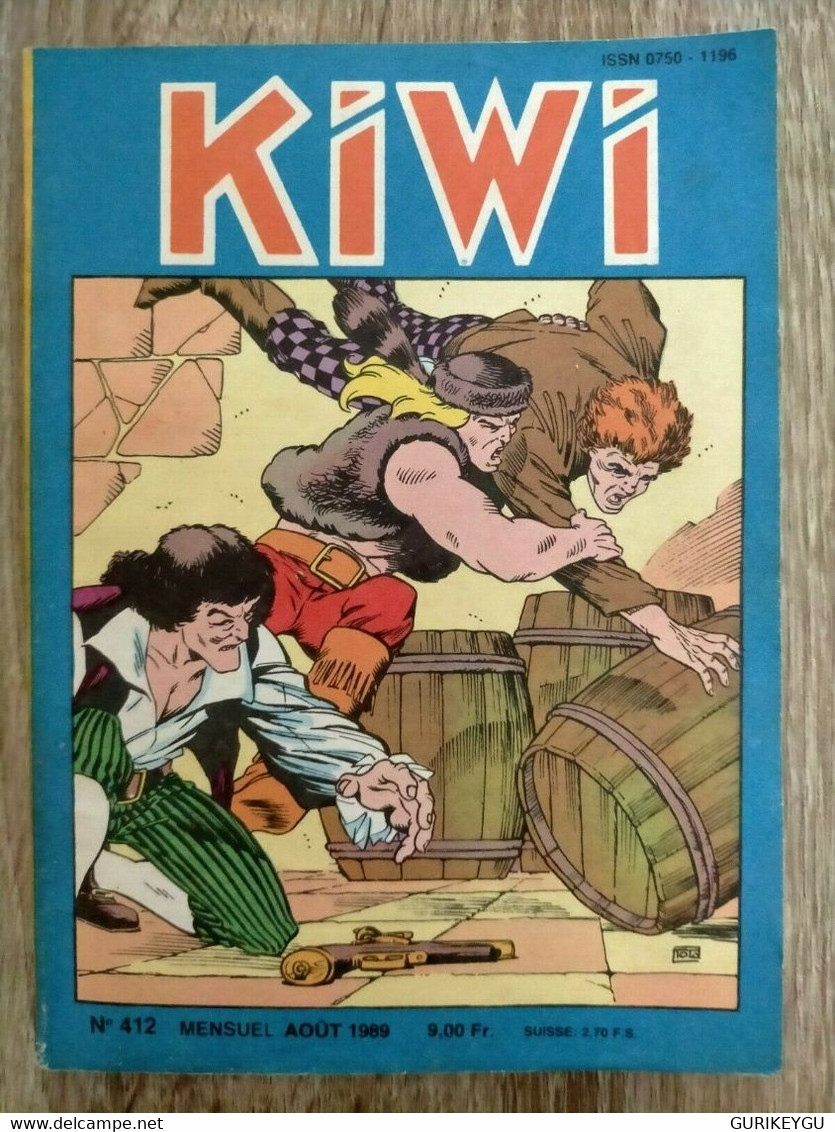 Bd KIWI N° 412  Blek Le Roc 10/08/1989 Semic - Lug & Semic