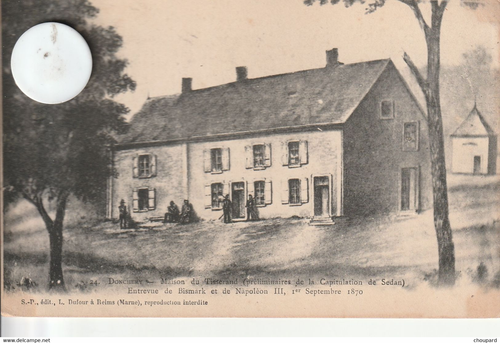08 - Carte Postale Ancienne De  DONCHERY   Maison Du Tisserand ( Dos Simple 1903 ) - Autres & Non Classés