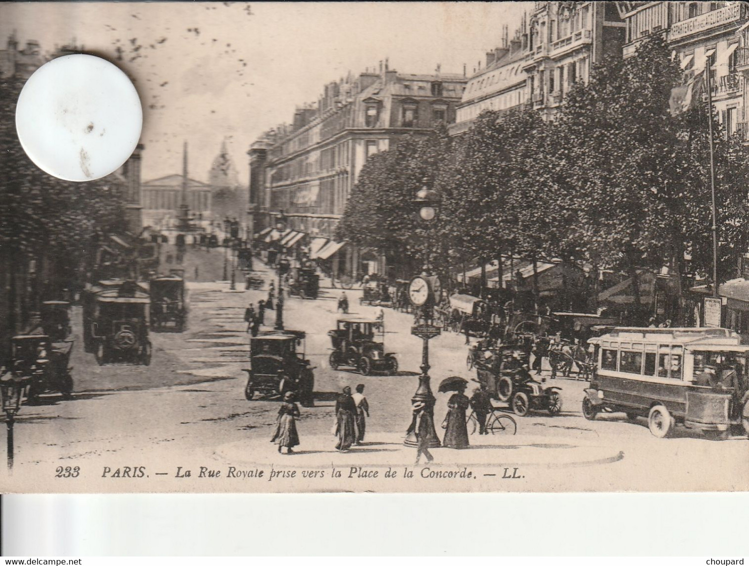 75 - Carte Postale Ancienne De  PARIS  La Rue Royale Prise Vers La Place De La Concorde - Markten, Pleinen