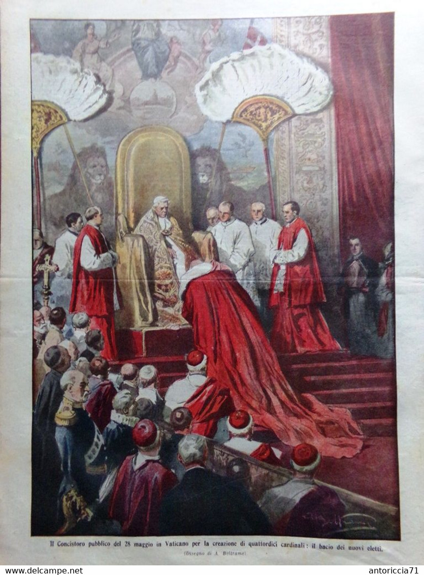 La Domenica Del Corriere 14 Giugno 1914 Messico Albania Assedio Durazzo Arezzo - Guerra 1914-18