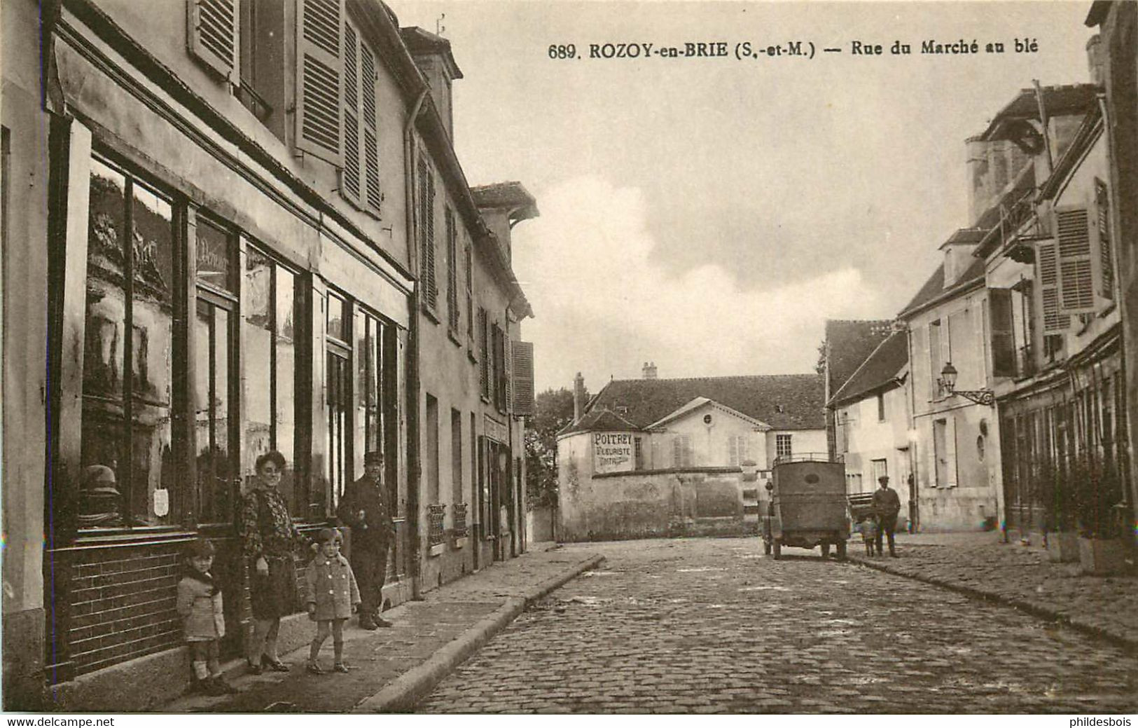 SEINE ET MARNE  ROZOY EN BRIE Rue Du Marché Au Blé - Rozay En Brie