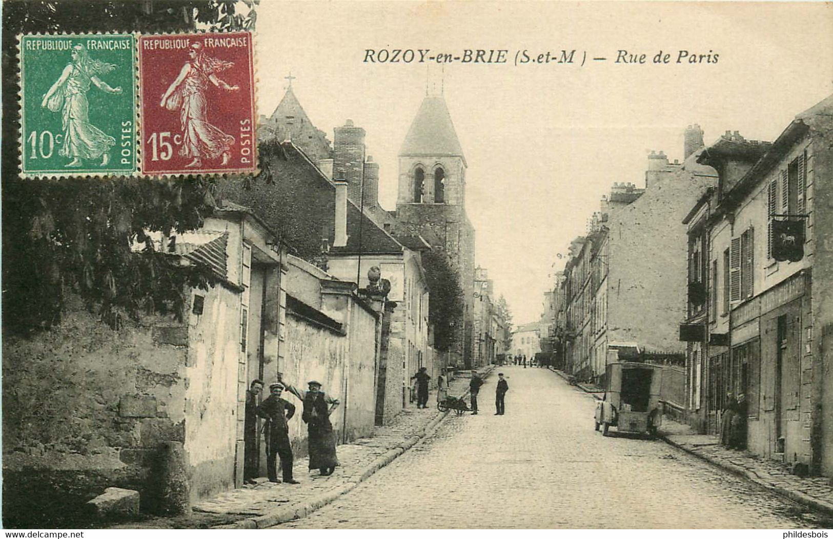 SEINE ET MARNE  ROZOY EN BRIE Rue De Paris - Rozay En Brie