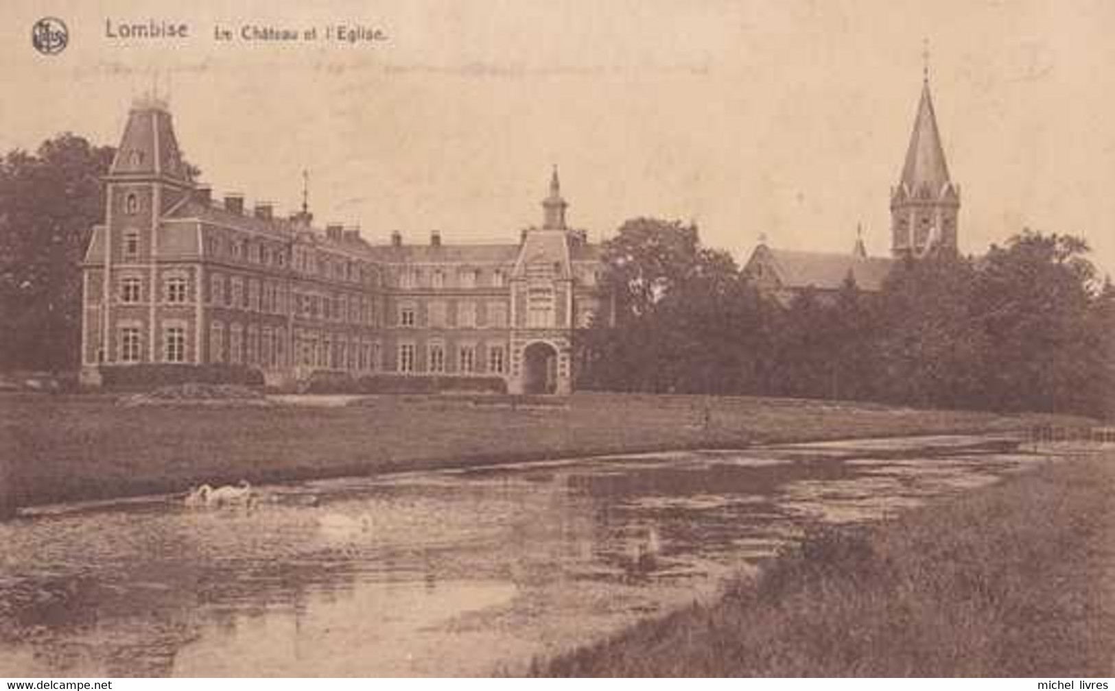 Lombise - Le Château Et L'Eglise - Lens - Circulé En 1932 - TBE - Lens