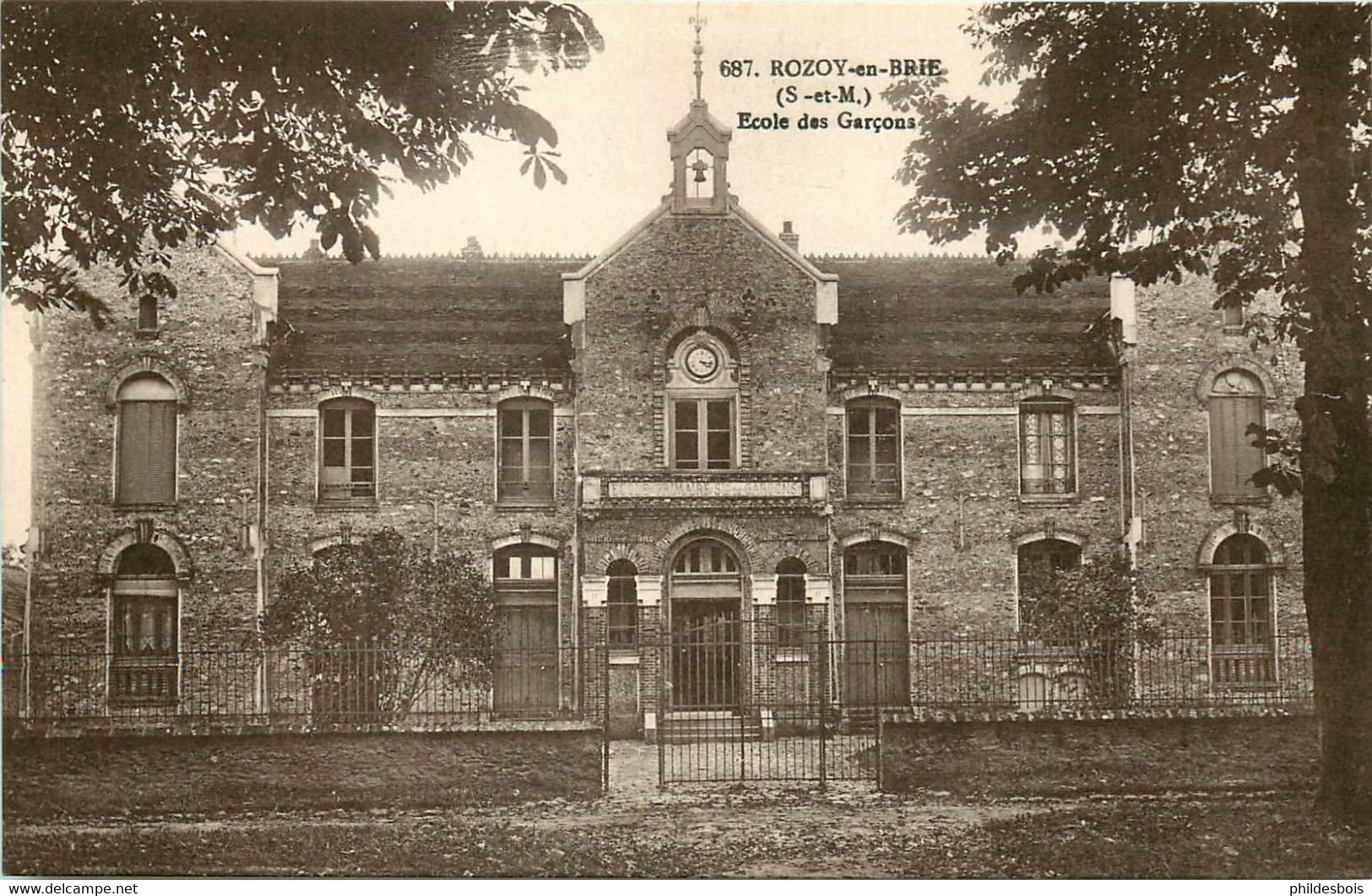 SEINE ET MARNE  ROZOY EN BRIE  école De Garçons - Rozay En Brie