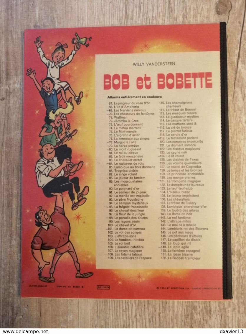 Bande Dessinée - Bob Et Bobette 141 - La Nef Fantôme (1974) - Bob Et Bobette