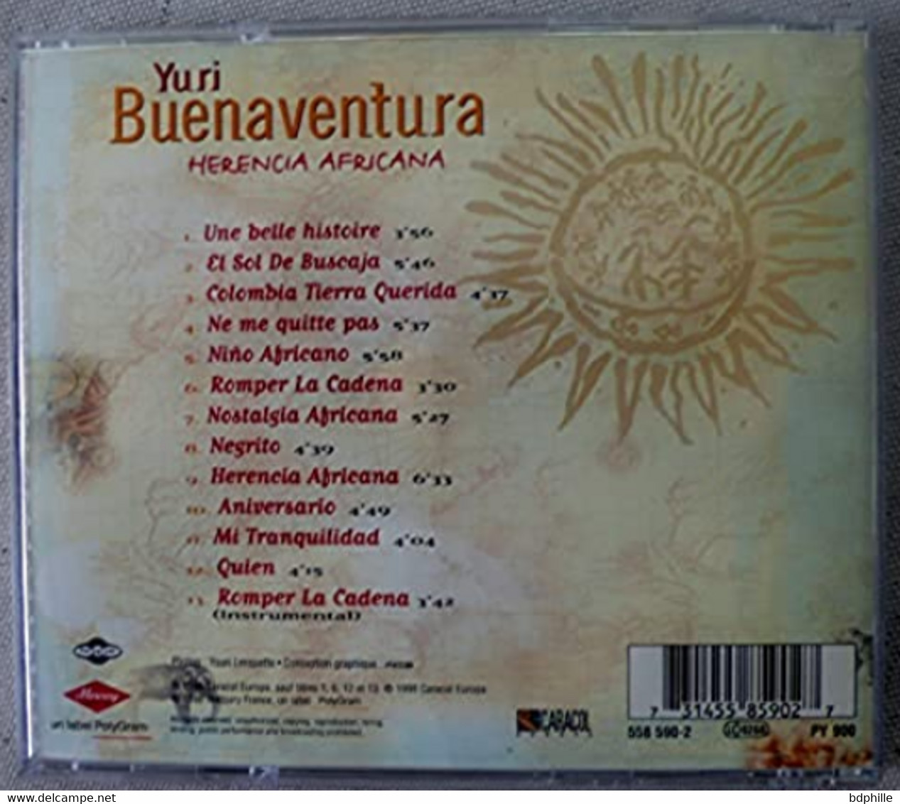Yuri Buenaventura ,herencia Africana Salsa De Columbia - Wereldmuziek