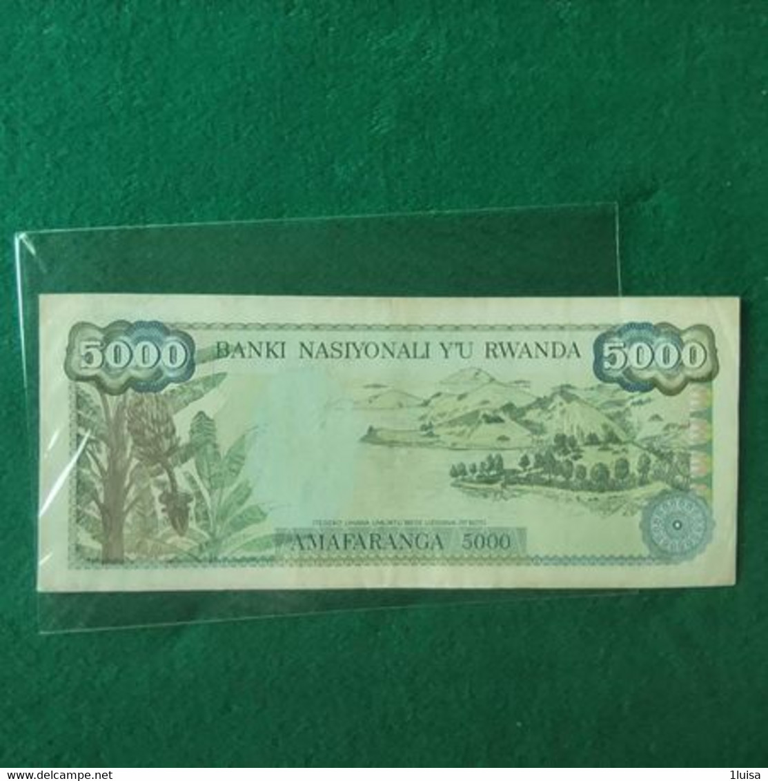 RWANDA 5000 FRANCS 1988 - Ruanda-Urundi