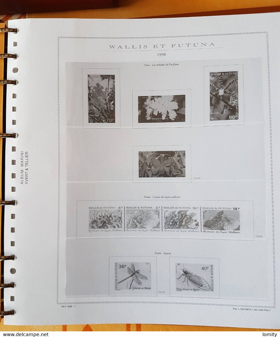 WALLIS Et FUTUNA - Album Yvert & Tellier Classeur Feuilles Et Pochettes Luxe : Etui + Reliure + Intérieur 1998/2012 - Bindwerk Met Pagina's