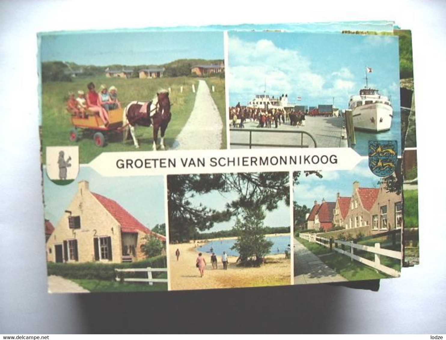 Nederland Holland Pays Bas Schiermonnikoog Met Paardje En Wagen En Boot - Schiermonnikoog