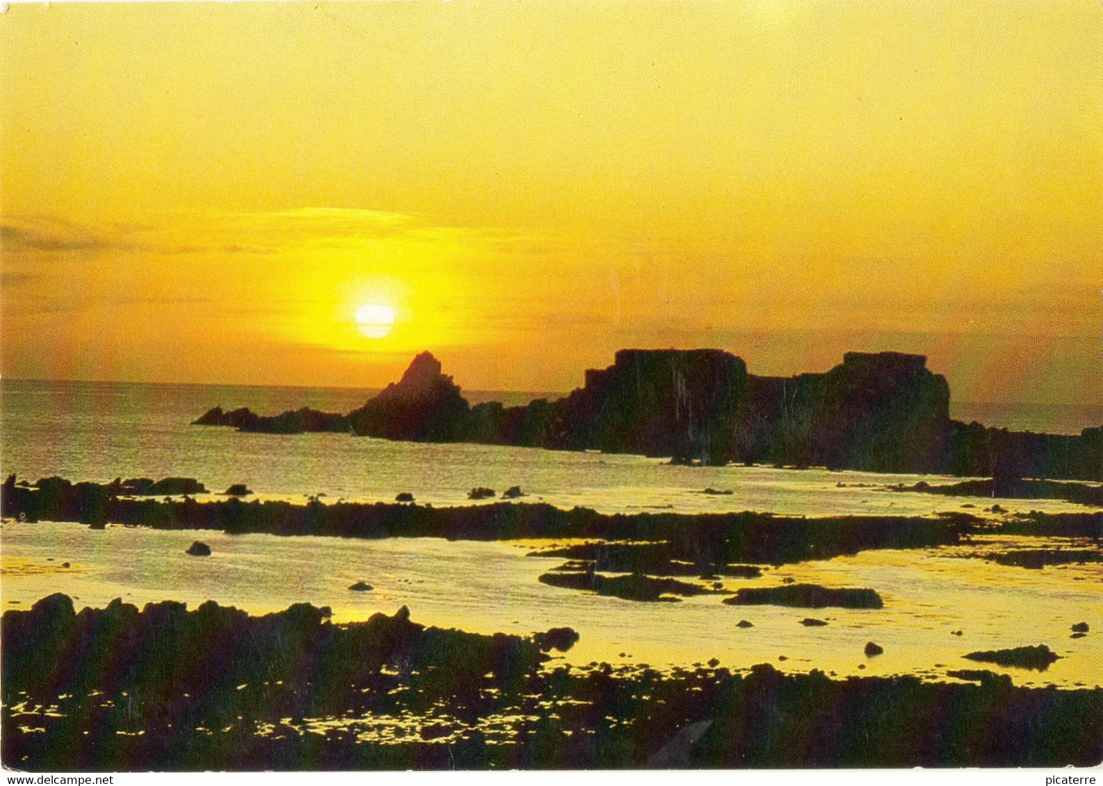 ALDERNEY, Fort Clonque At Sunset- C1970s (J.A.DIXON-phot. C.Worsley) Ile Aurigny - Alderney