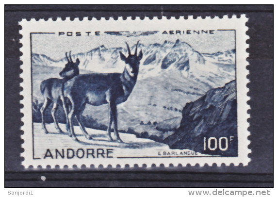 Andorre Française PA 1 1/4 De Cote Neuf ** TB MNH Sin Charnela Cote 110 - Airmail