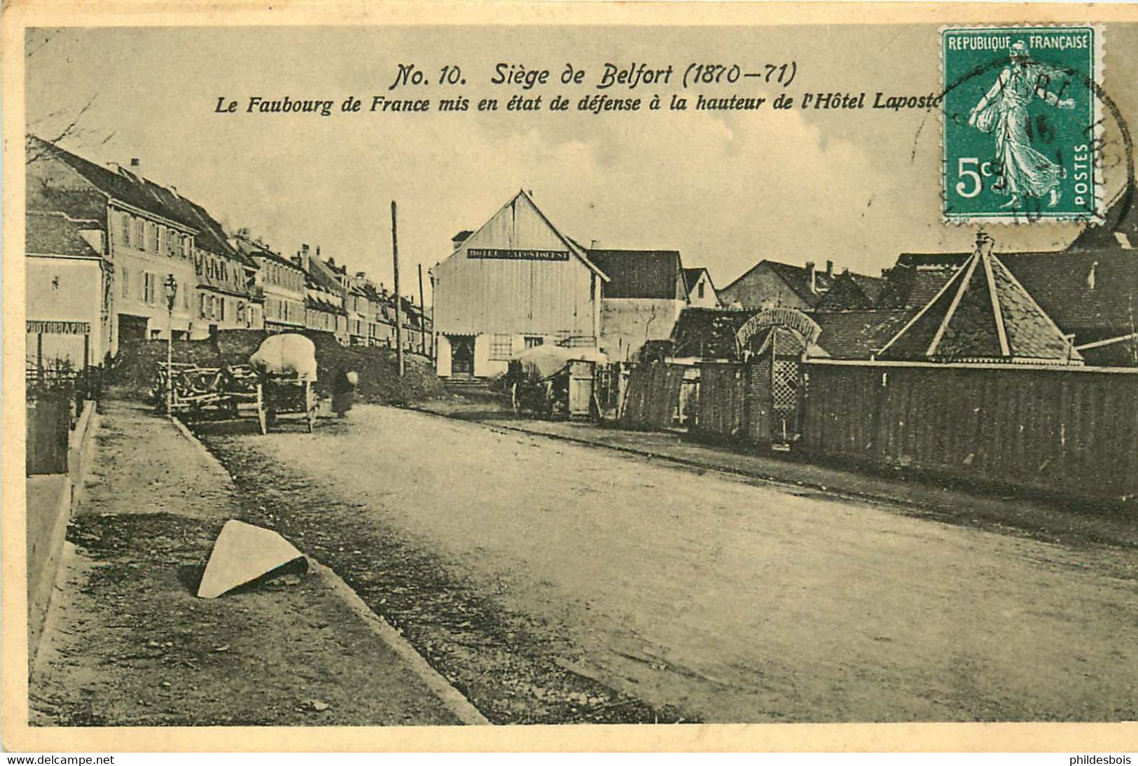 SIEGE DE BELFORT 1870/71 Le Faubourg De Françe Mis En état De Défense - Otras Guerras