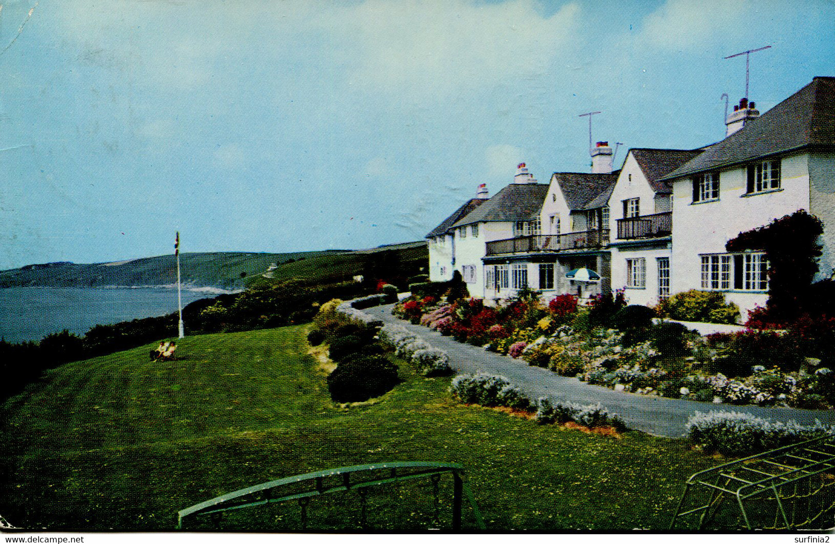 CORNWALL - VIEW OF THE NARE HOTEL OVERLOOKING GENANS BAY  Co979 - St Michael's Mount