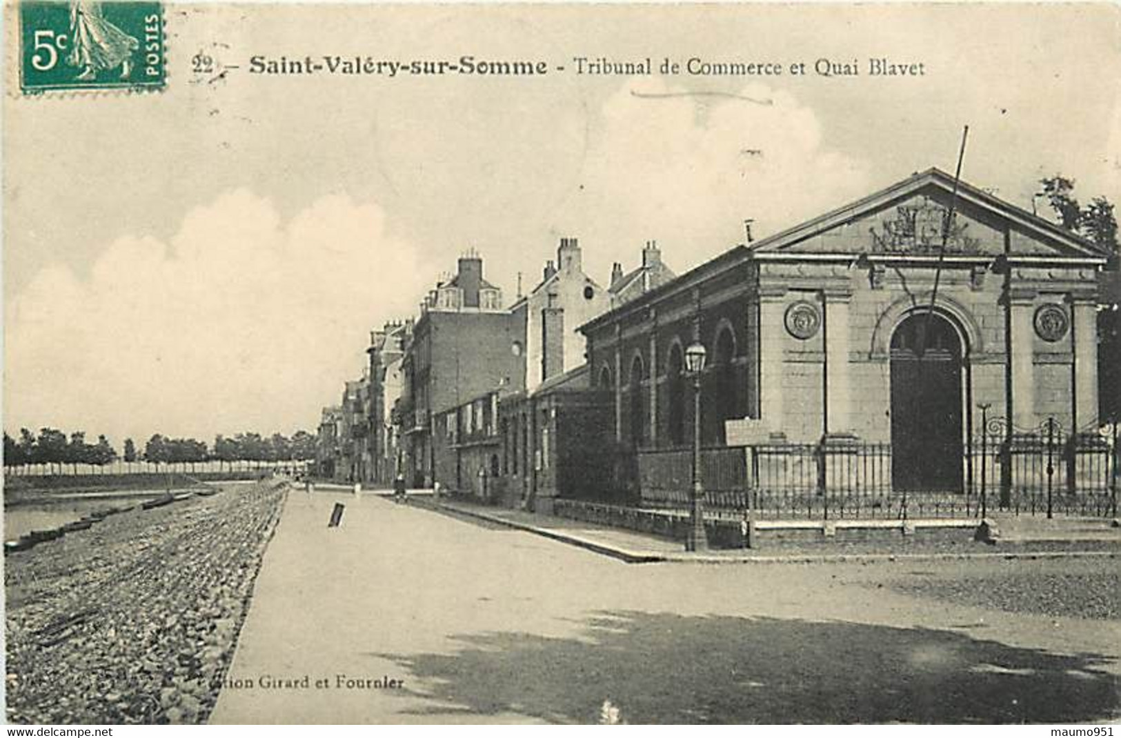 80  SAINT VALERY SUR SOMME N° 685 - TRIBUNAL DE COMMERCE ET QUAI BLAVET - Saint Valery Sur Somme