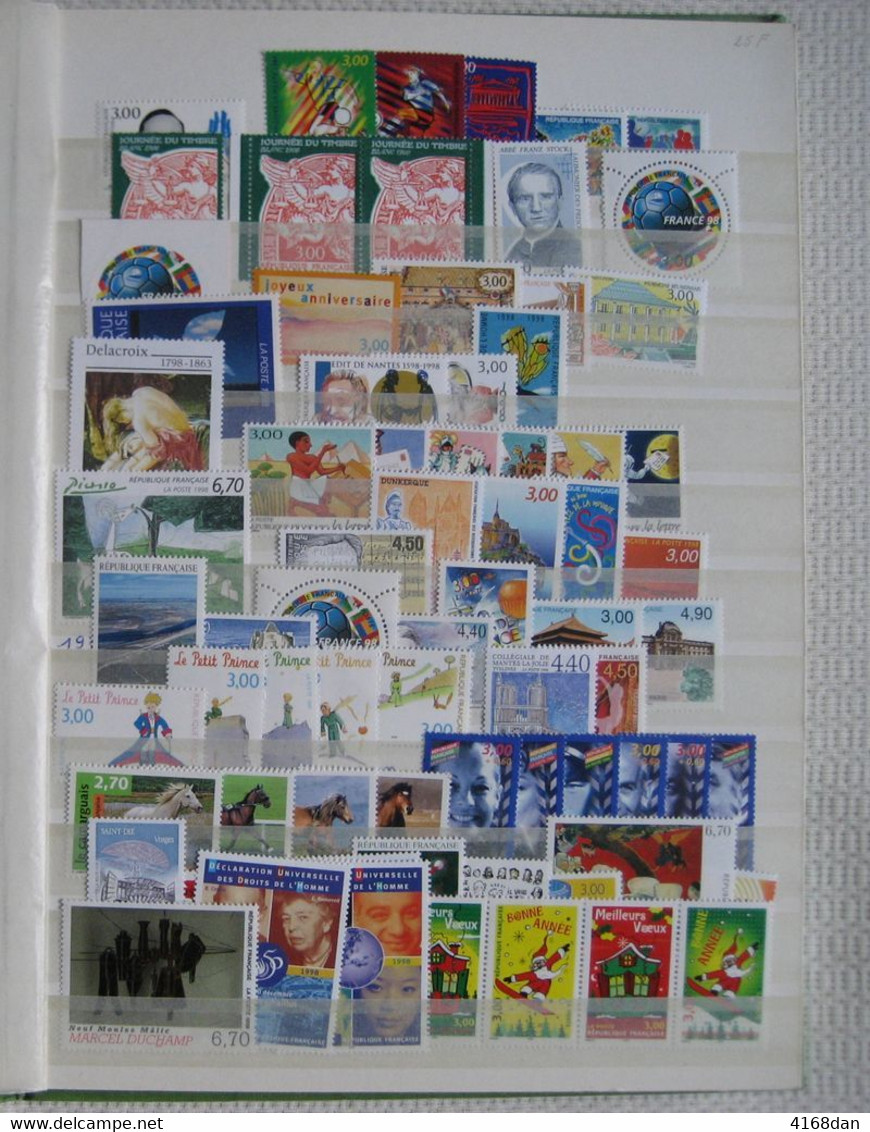 Année  Complète 1998 Neuve** 80 Timbres (sans Les Carnets Paires Et Triptyques ) - 1990-1999