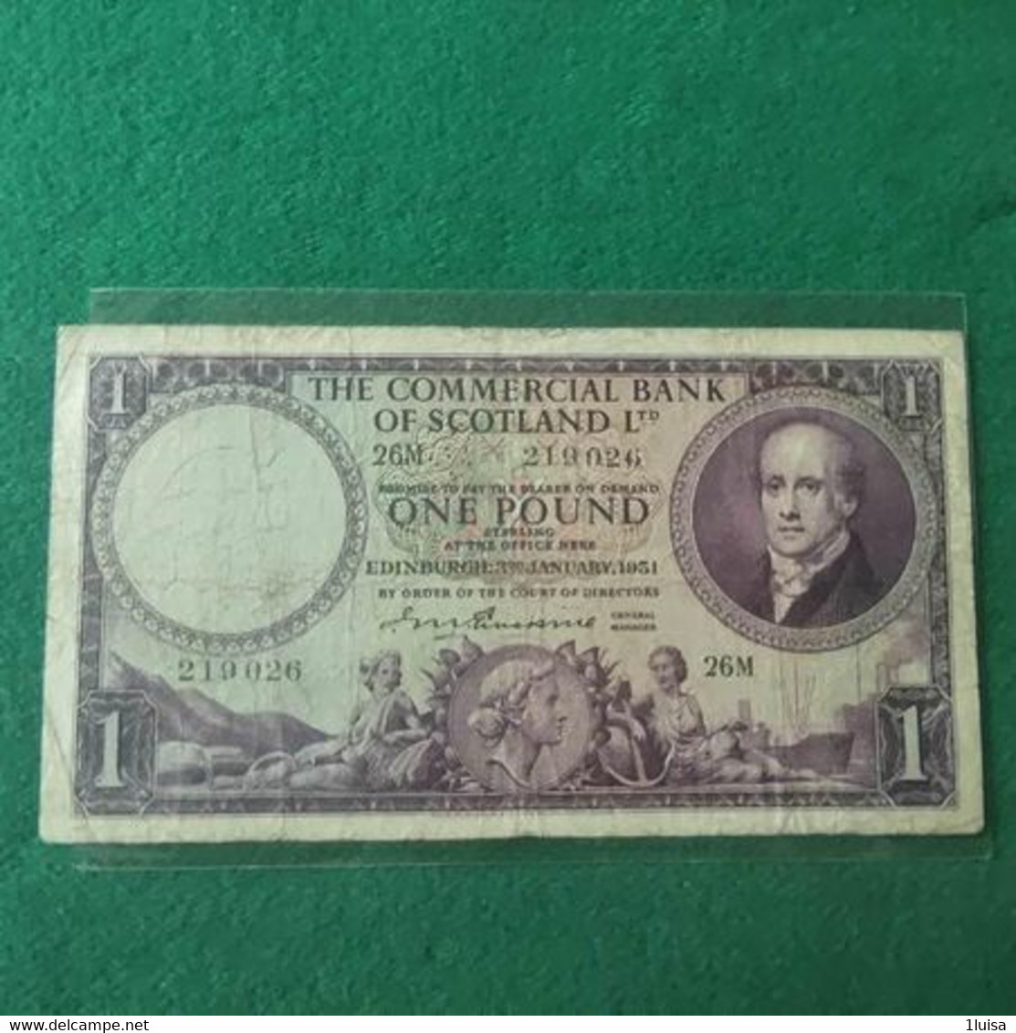 SCOZIA 1 POUND 1951 - 1 Pound