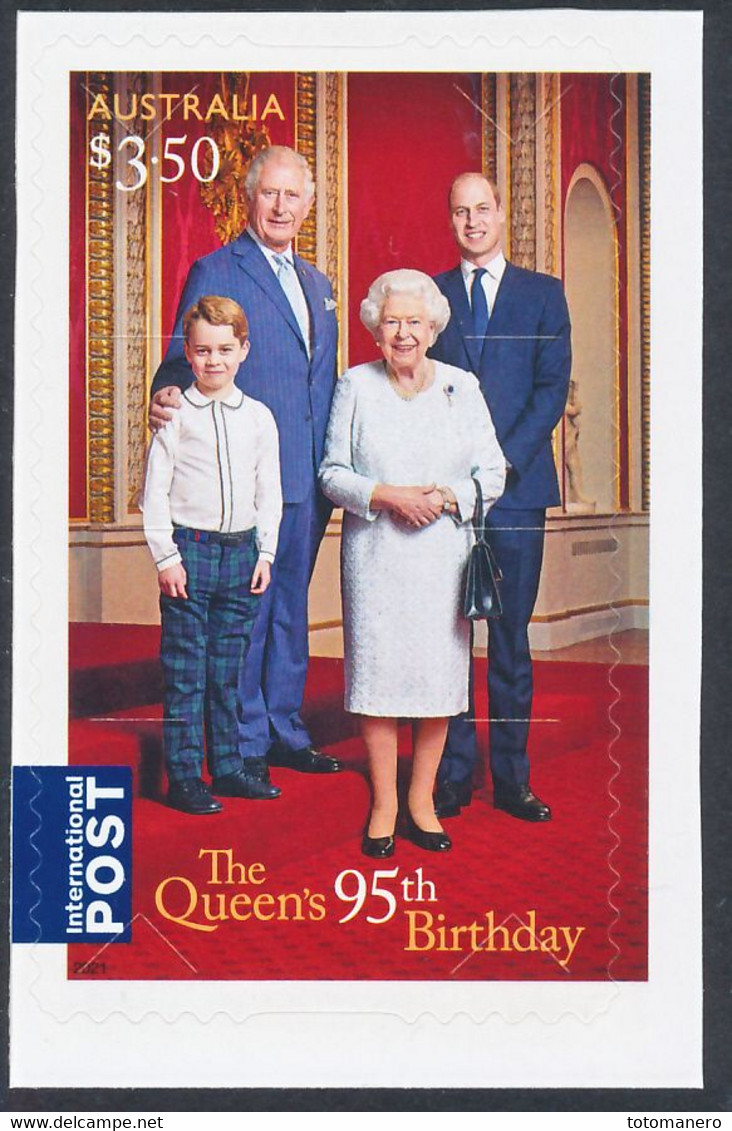 AUSTRALIA 2021 - The Queen's 95th Birthday - Adhesive From Booklet** - Ongebruikt