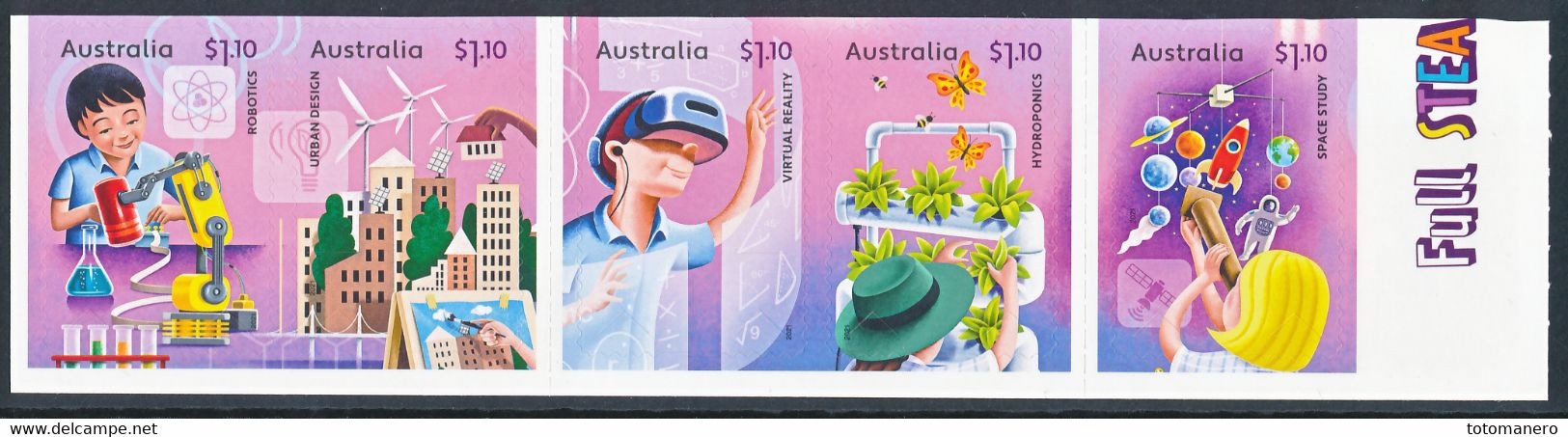 AUSTRALIA 2021 - Full STEAM Ahead,  Adhesive From Booklet** - Ongebruikt