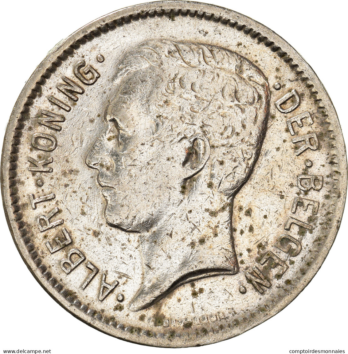 Monnaie, Belgique, Albert I, 5 Francs, 5 Frank, 1930, TB+, Nickel, KM:98 - 5 Frank & 1 Belga