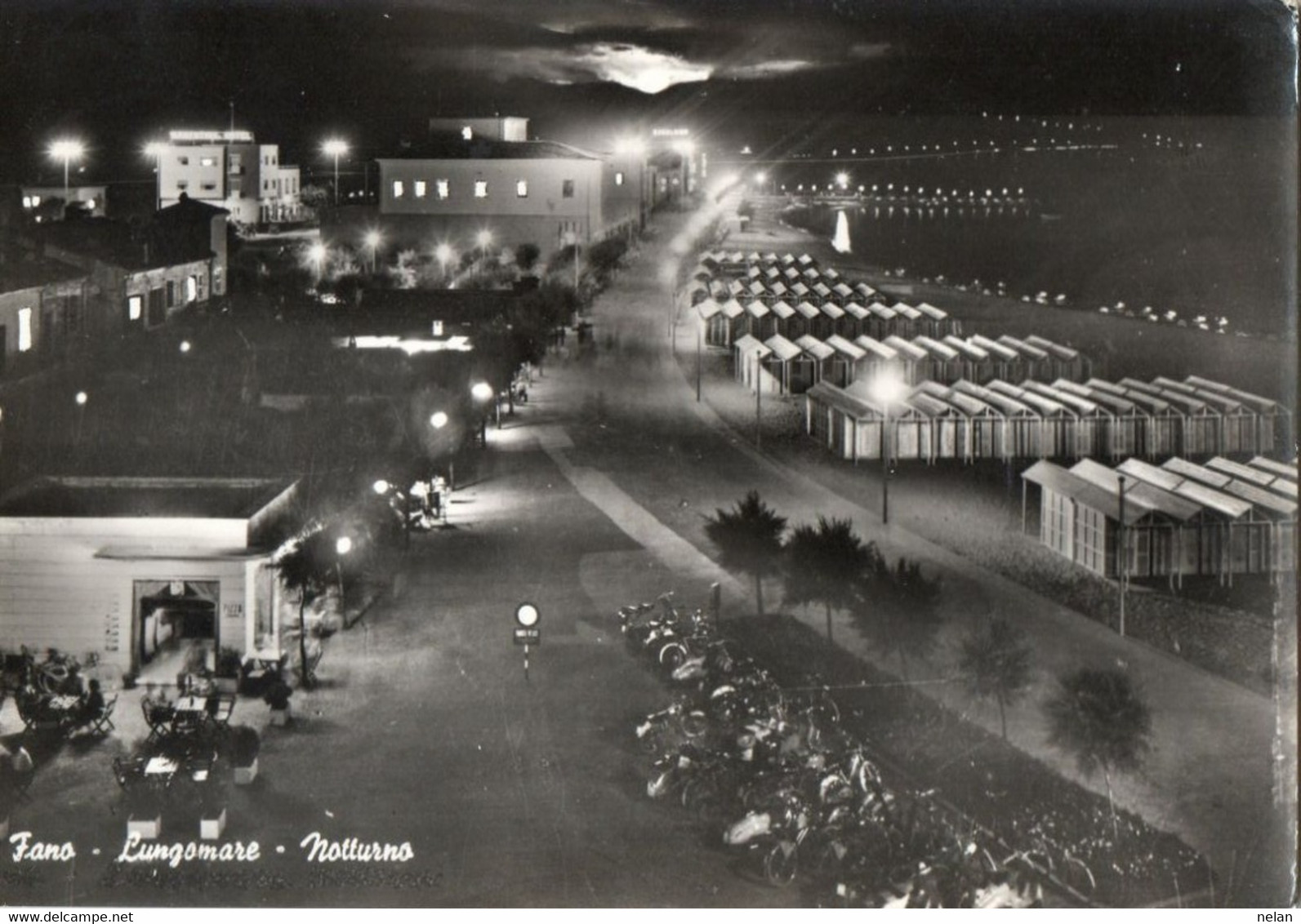 FANO - LUNGOMARE - NOTTURNO - VERA FOTO - F. G. - Fano