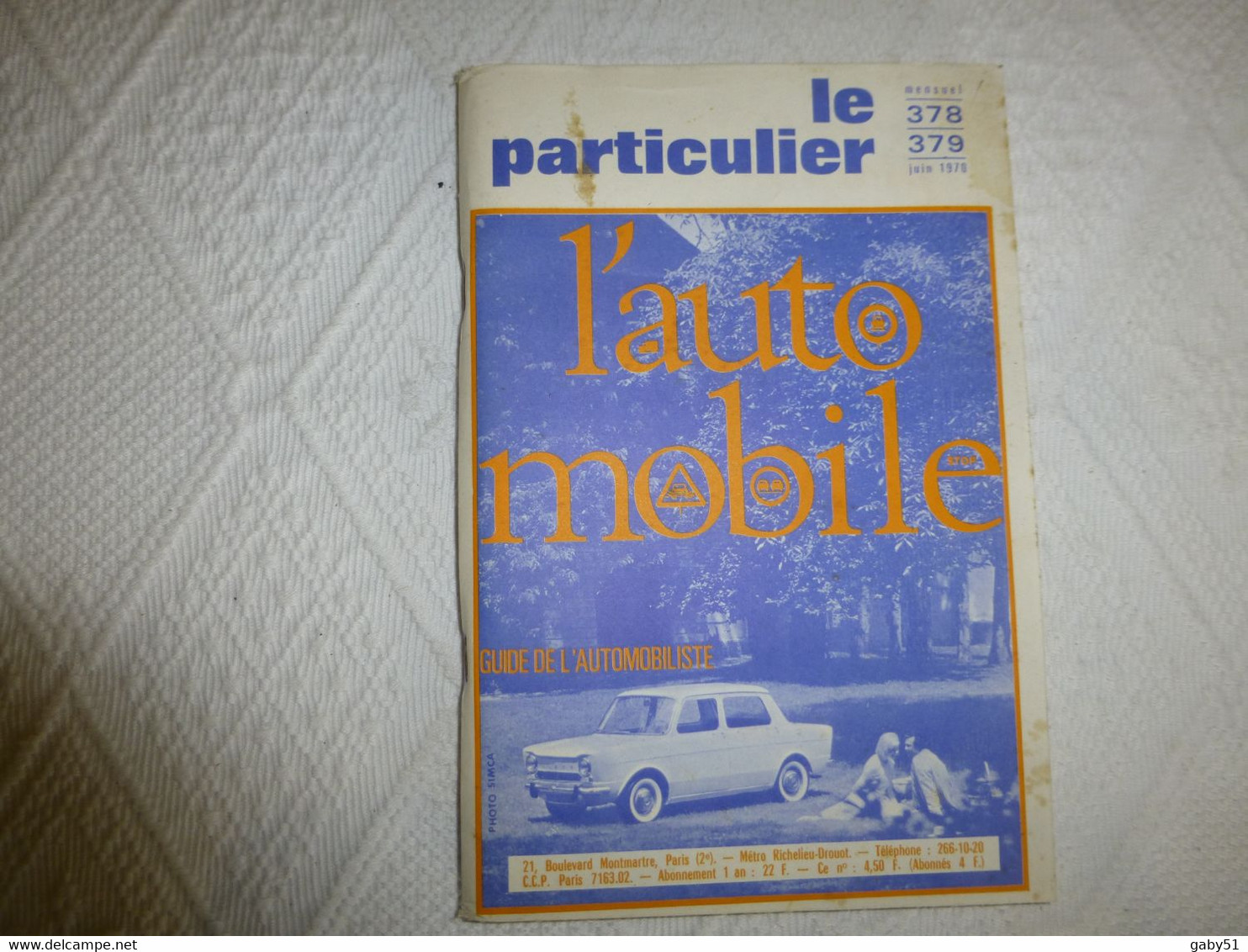 Le Particulier Juin 1970, L'Automobile, SIMCA 1000 + Code De La Route ; REV07 - Auto/Motorrad