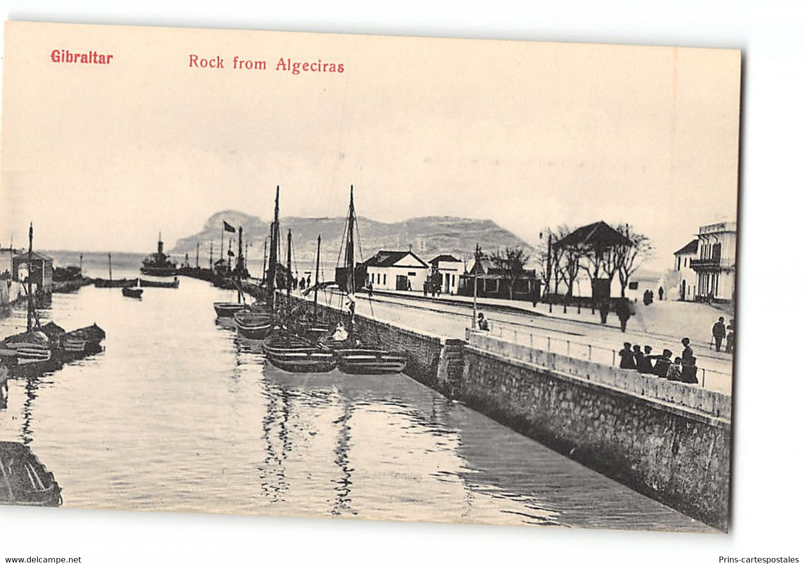 CPA Espagne Gibraltar Rock From Algeciras - Cádiz