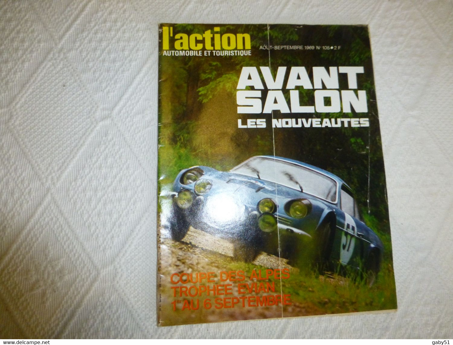 ACTION AUTOMOBILE Septembre 1969, ALPINE Renault, Avant-Salon, Trophée EVIAN  ; REV07 - Auto/Motorrad
