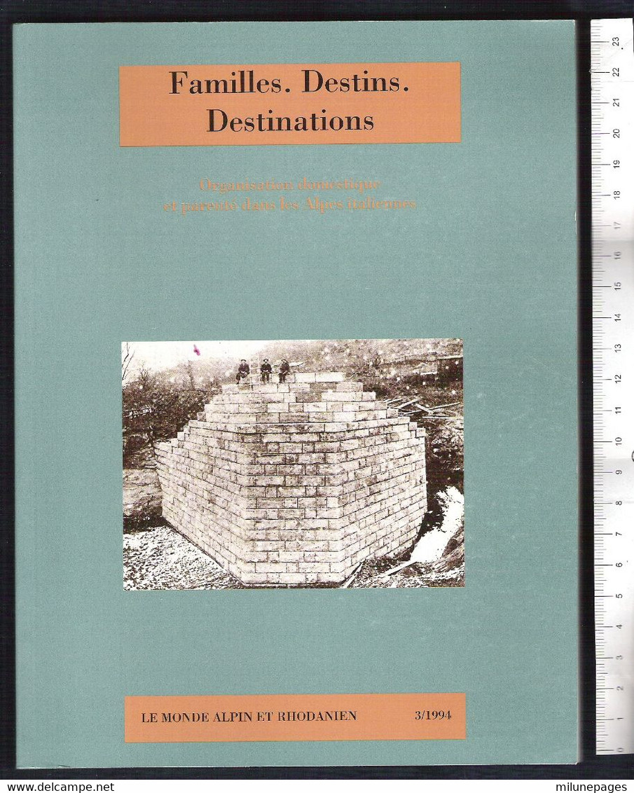 Familles,Destins,Destinations Organisation Domestique Et Parenté Dans Les Alpes Italiennes Monde Alpin 3/1994 - Alpes - Pays-de-Savoie