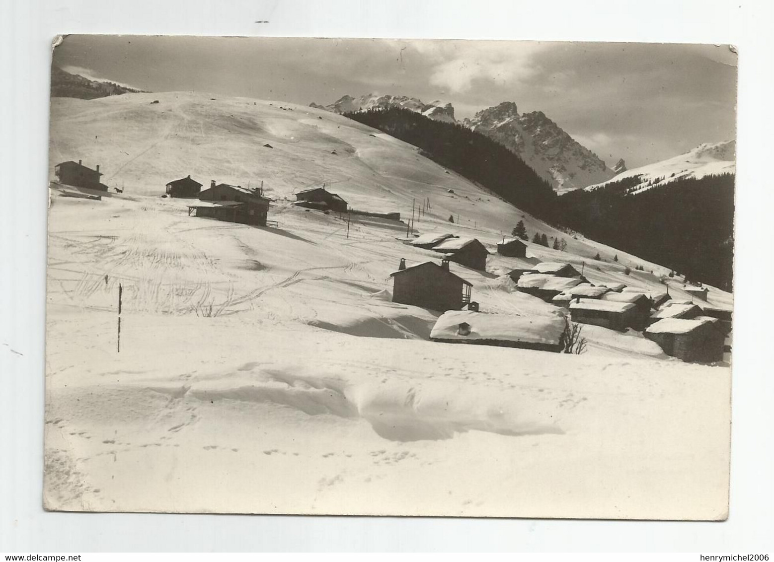 73 Savoie En Tarentaise Vue De Moriond Cachet 1946 Ed Photo Fischer Brides Les Bains - Andere & Zonder Classificatie