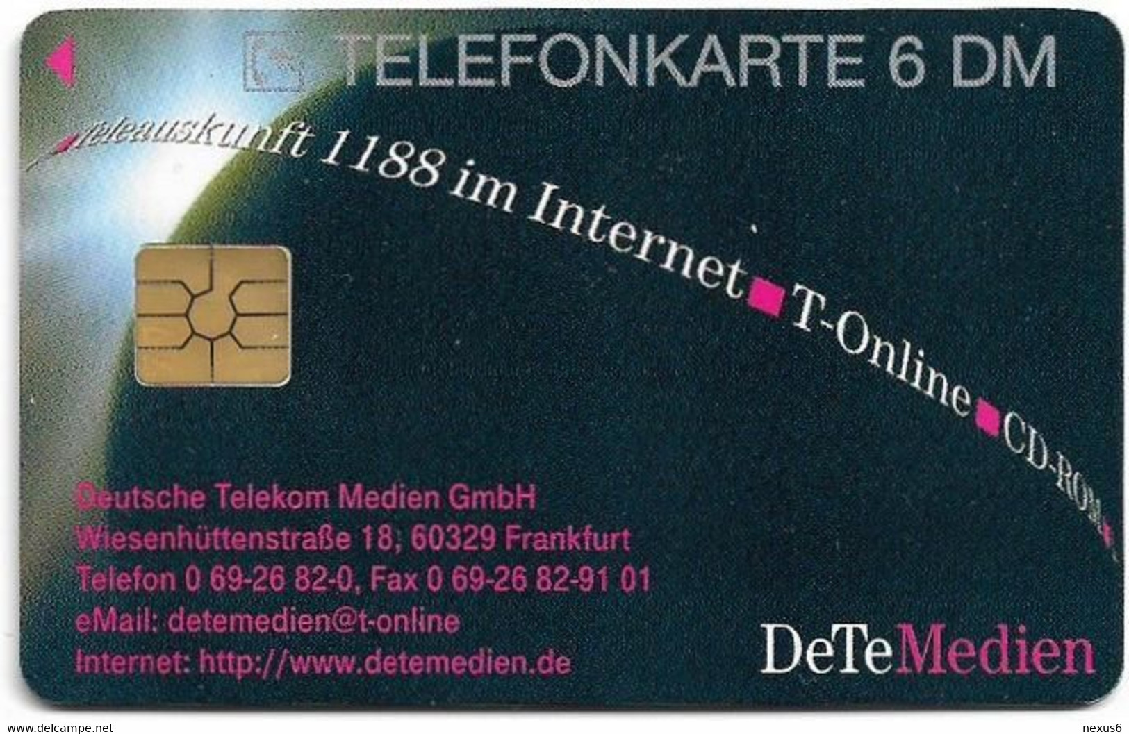 Germany - X 22 - DeTeMedien - Anschluss An Die Zukunft, 12.1996, 6DM, 5.000ex, Used - X-Series : D. Postreklame Advertisement