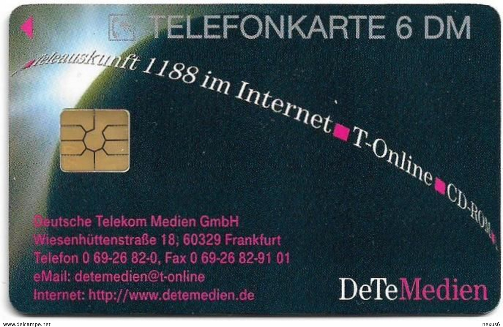 Germany - X 22 - DeTeMedien - Anschluss An Die Zukunft, 12.1996, 6DM, 5.000ex, Used - X-Series: Werbeserie Mit Eigenwerbung Der Dt. Postreklame GmbH