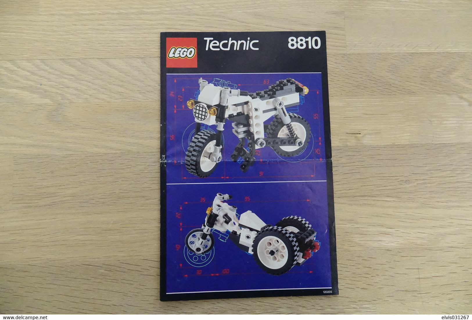 LEGO - 8810 INSTRUCTION MANUAL - Original Lego 1991 - Vintage - Kataloge