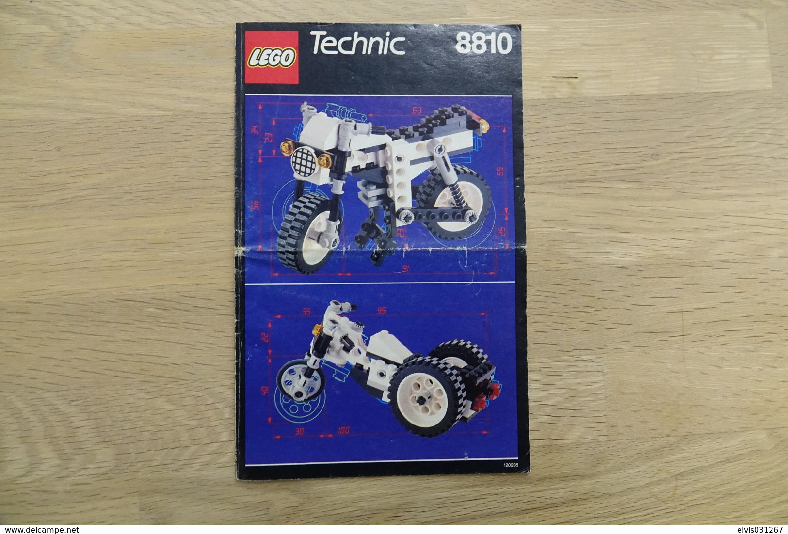 LEGO - 8810 INSTRUCTION MANUAL - Original Lego 1991 - Vintage - Catalogs