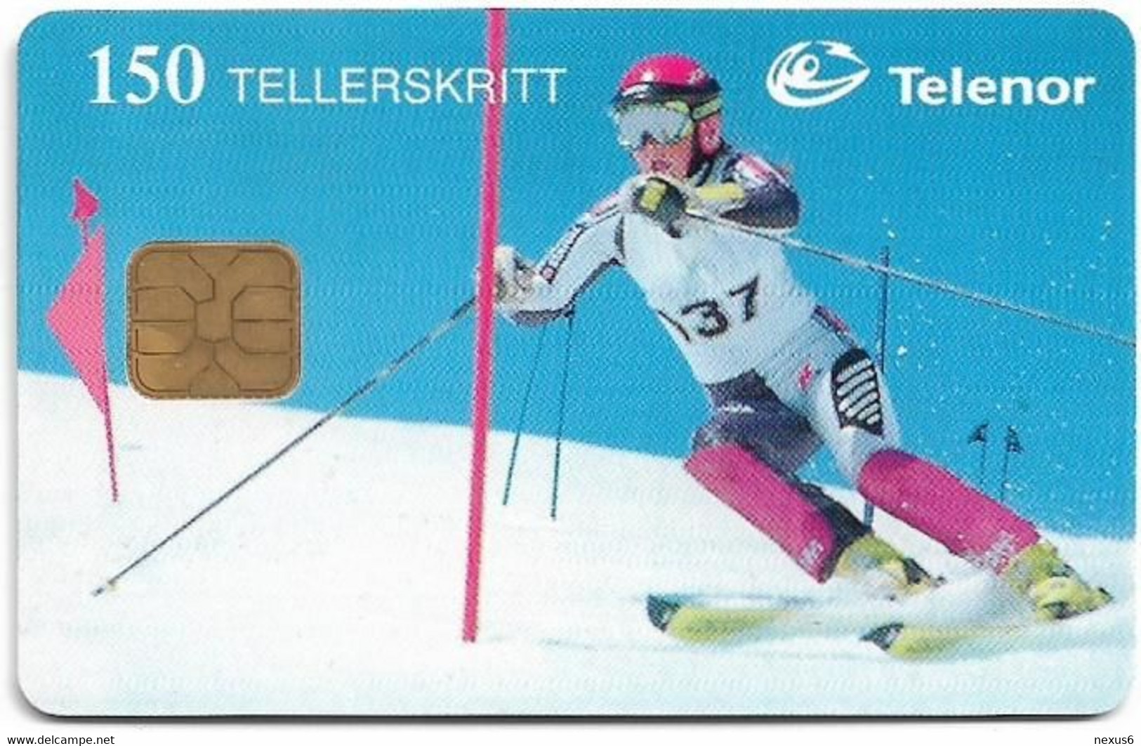 Norway - Telenor - Alpint - N-108 - 12.1997, 150Units, 20.000ex, Used - Norwegen