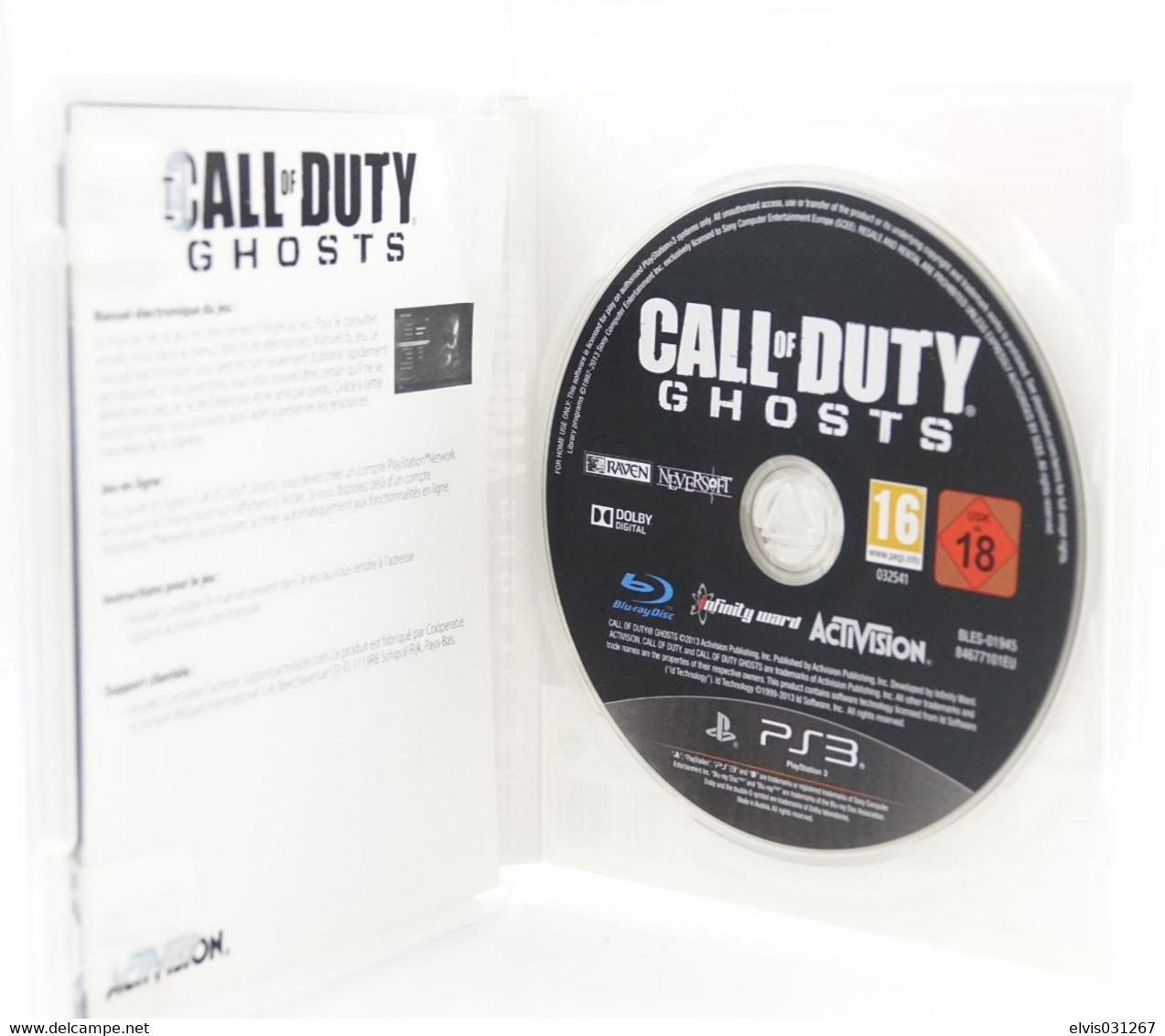 SONY PLAYSTATION THREE PS3 : CALL OF DUTY GHOSTS - ACTIVISION - PS3