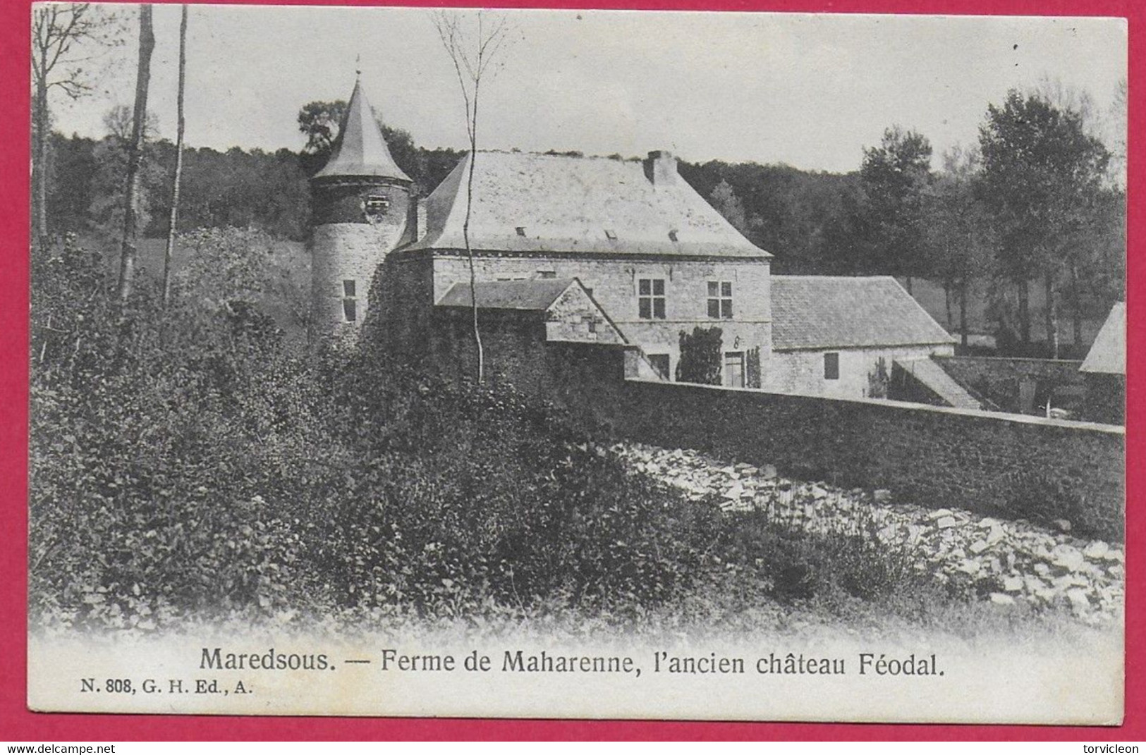 C.P. Denée  = Maredsous : Ferme  De  MAHARENNE    L'  Ancien  Château  Féodal - Anhee