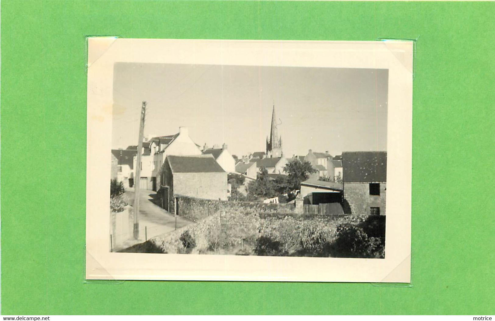 CARNAC (Morbihan) - Vue Générale (photo Année 1957, Format 9,2 Cm X 6,8cm) - Places