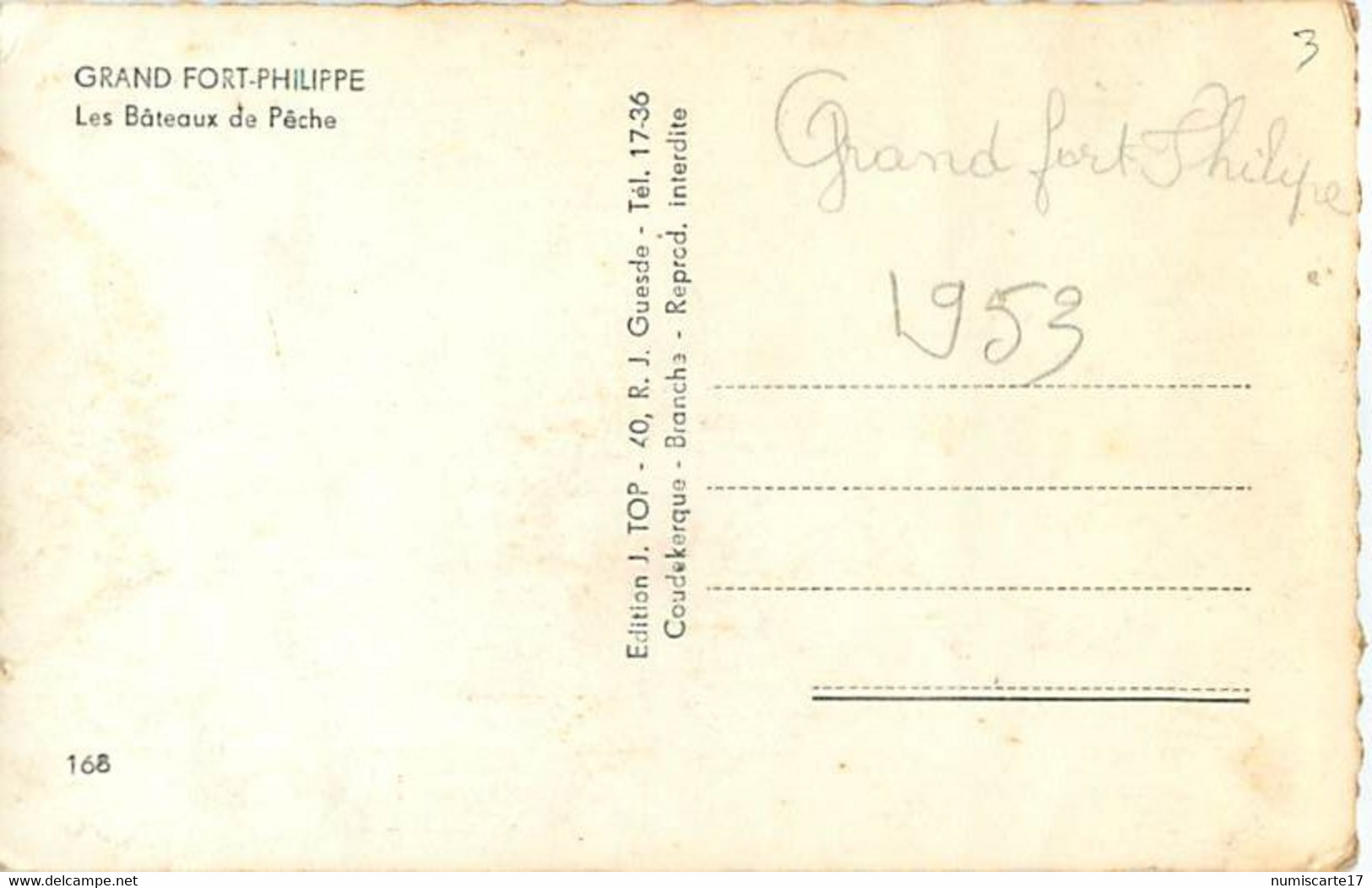 Cpsm GRAND FORT PHILIPPE 59 Les Bâteaux De Pêche  ( Anciens Chalutiers DG 734, DG 746, DG 864 ) - Other & Unclassified