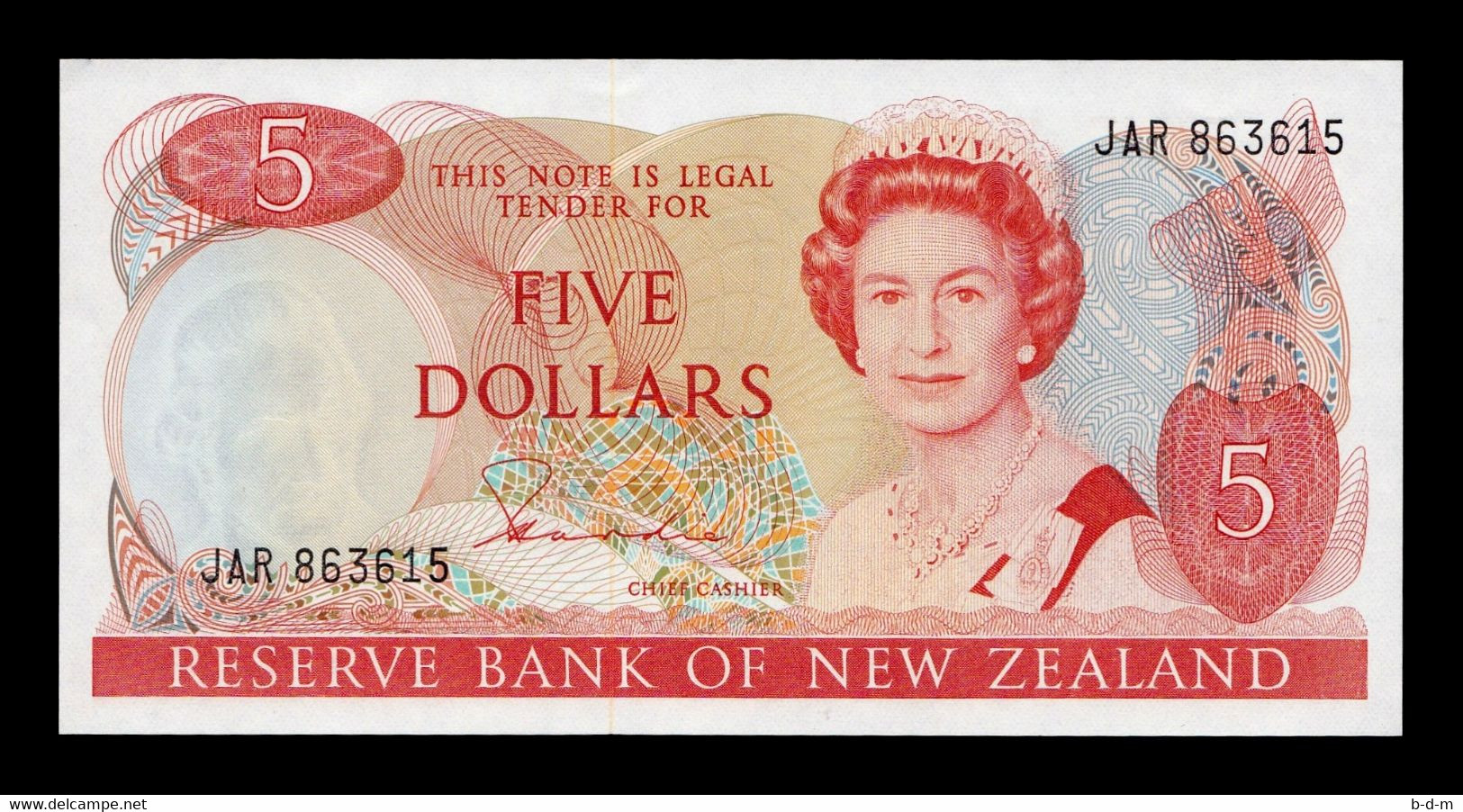 Nueva Zelanda New Zealand 5 Dollars 1981 Pick 171a SC- AUNC - Nueva Zelandía