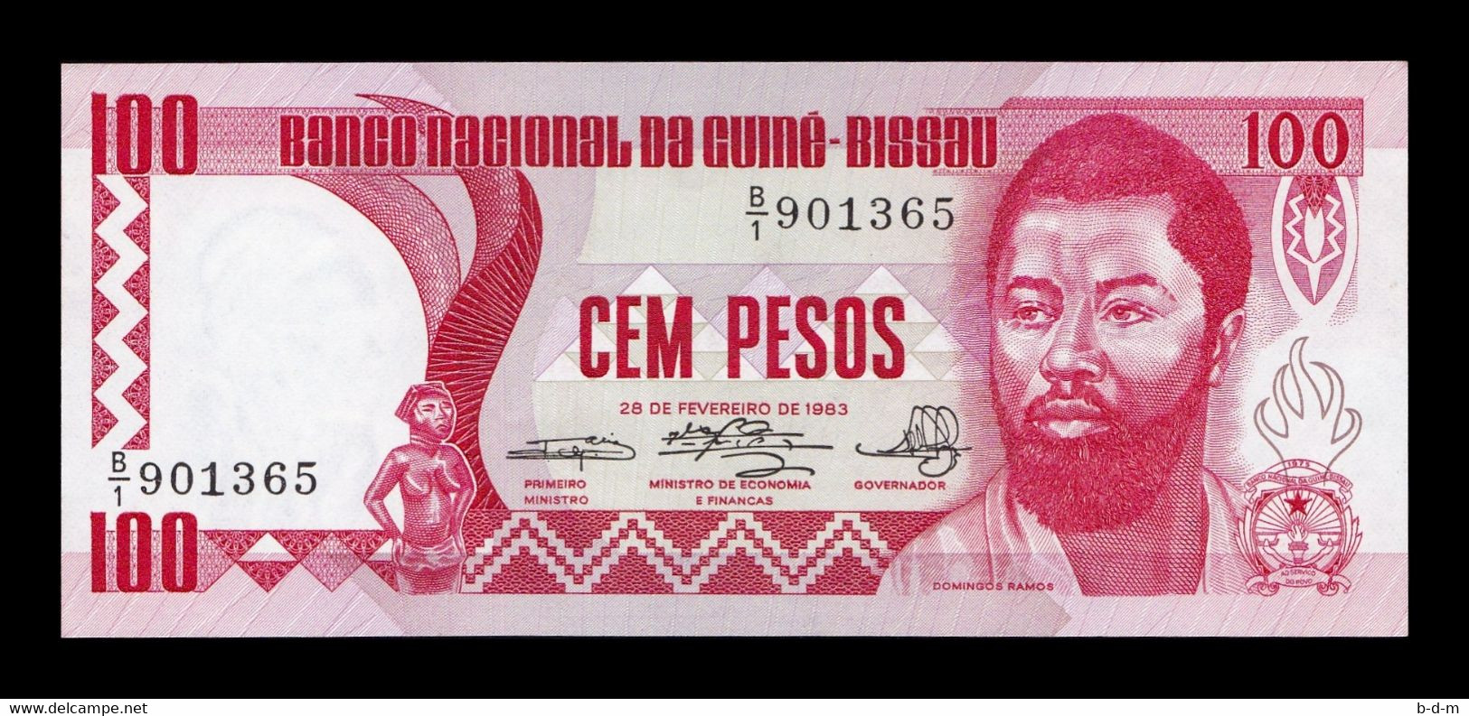 Guinea Bissau 100 Pesos 1983 Pick 6 SC UNC - Guinea-Bissau