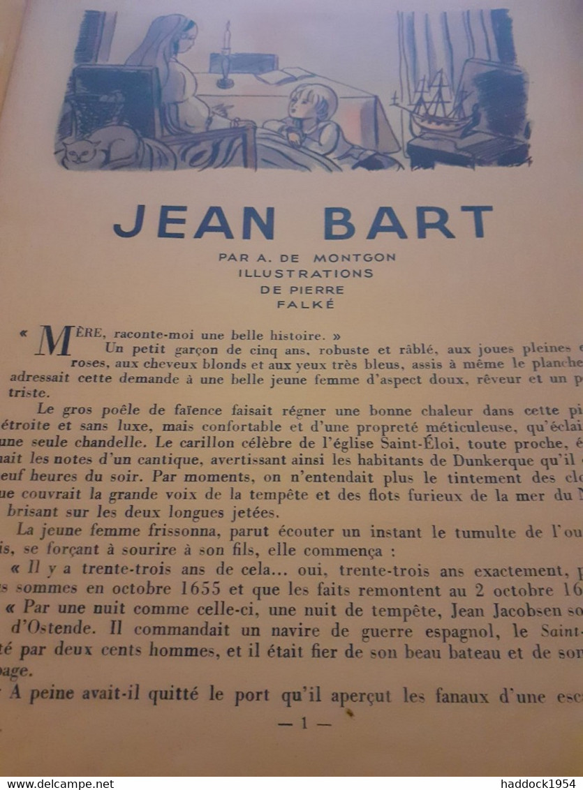 JEAN BART A.DE MONTGON Hachette 1938 - Hachette