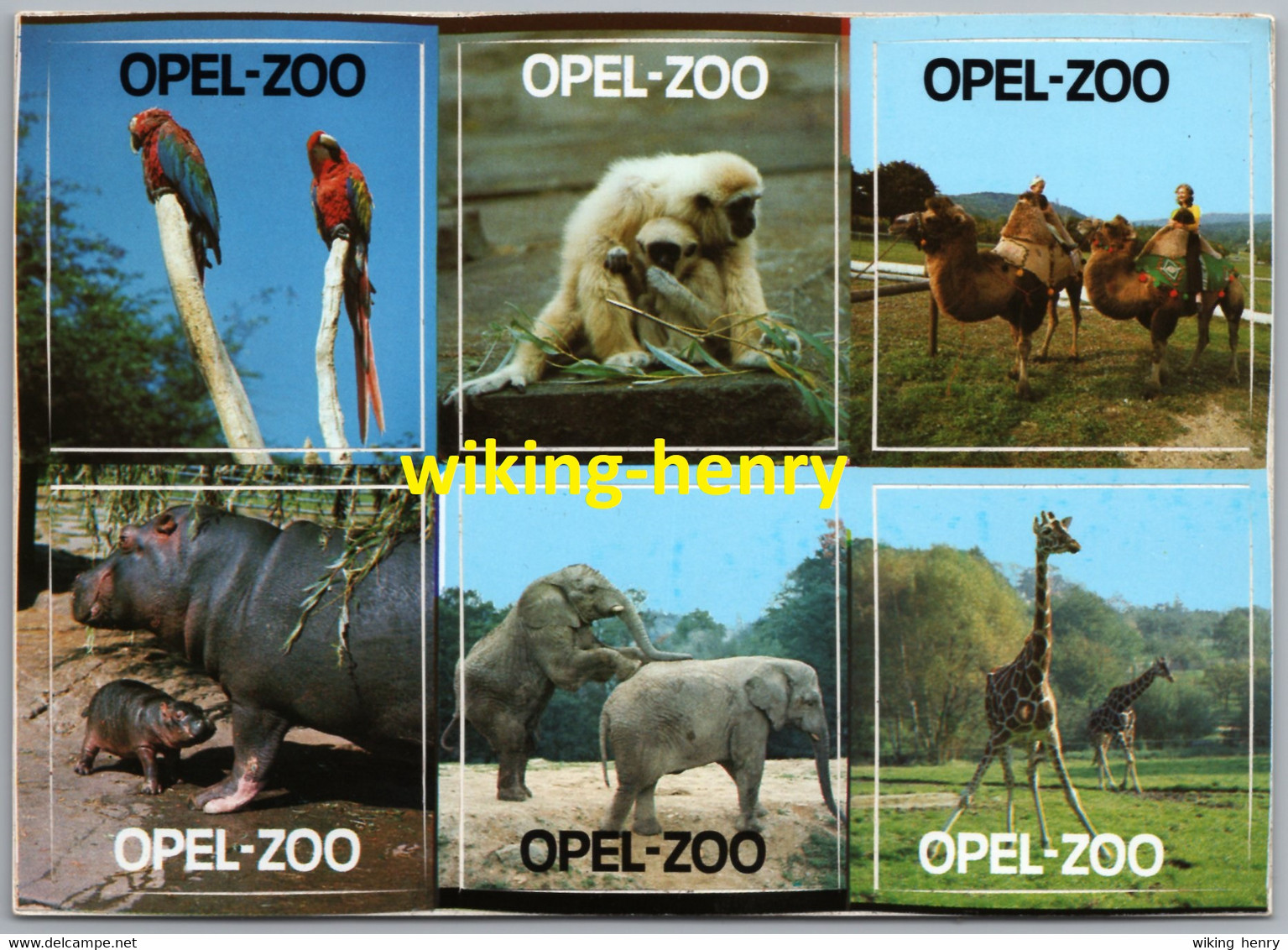 Kronberg Im Taunus - Opel Zoo 3   Mehrbildkarte Mit 6 Aufkleber / Sticker - Kronberg