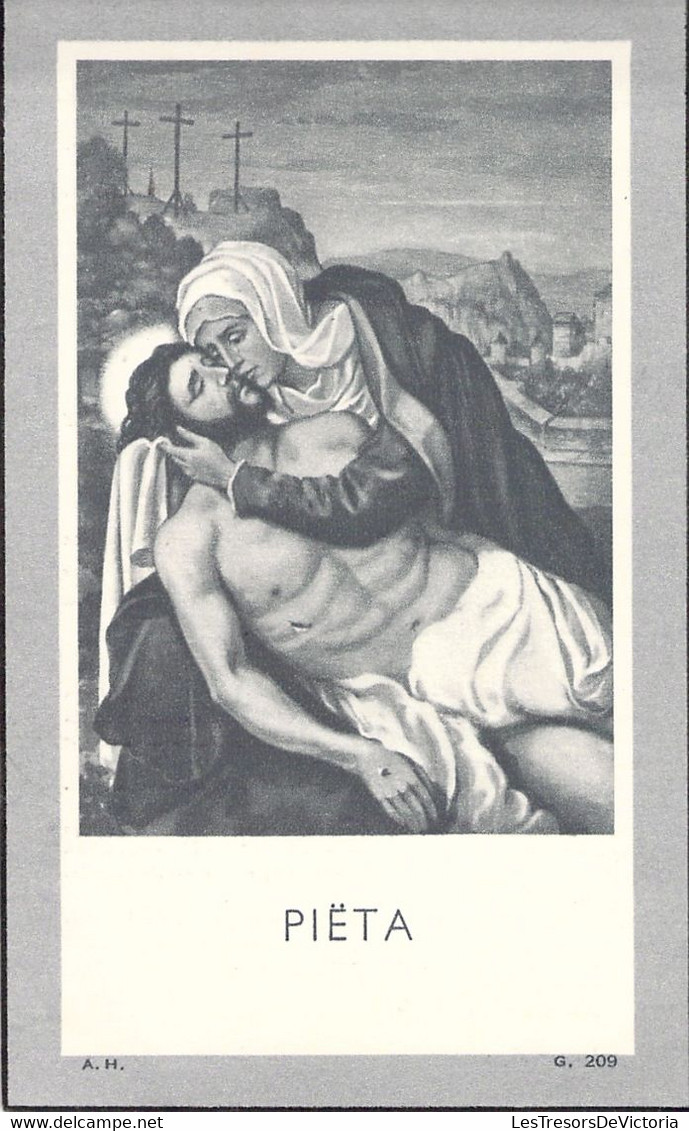 Image Pieuse - Avis De Décès - Zuster Gorgonia - Oktober 1880 - PIETA - Santini