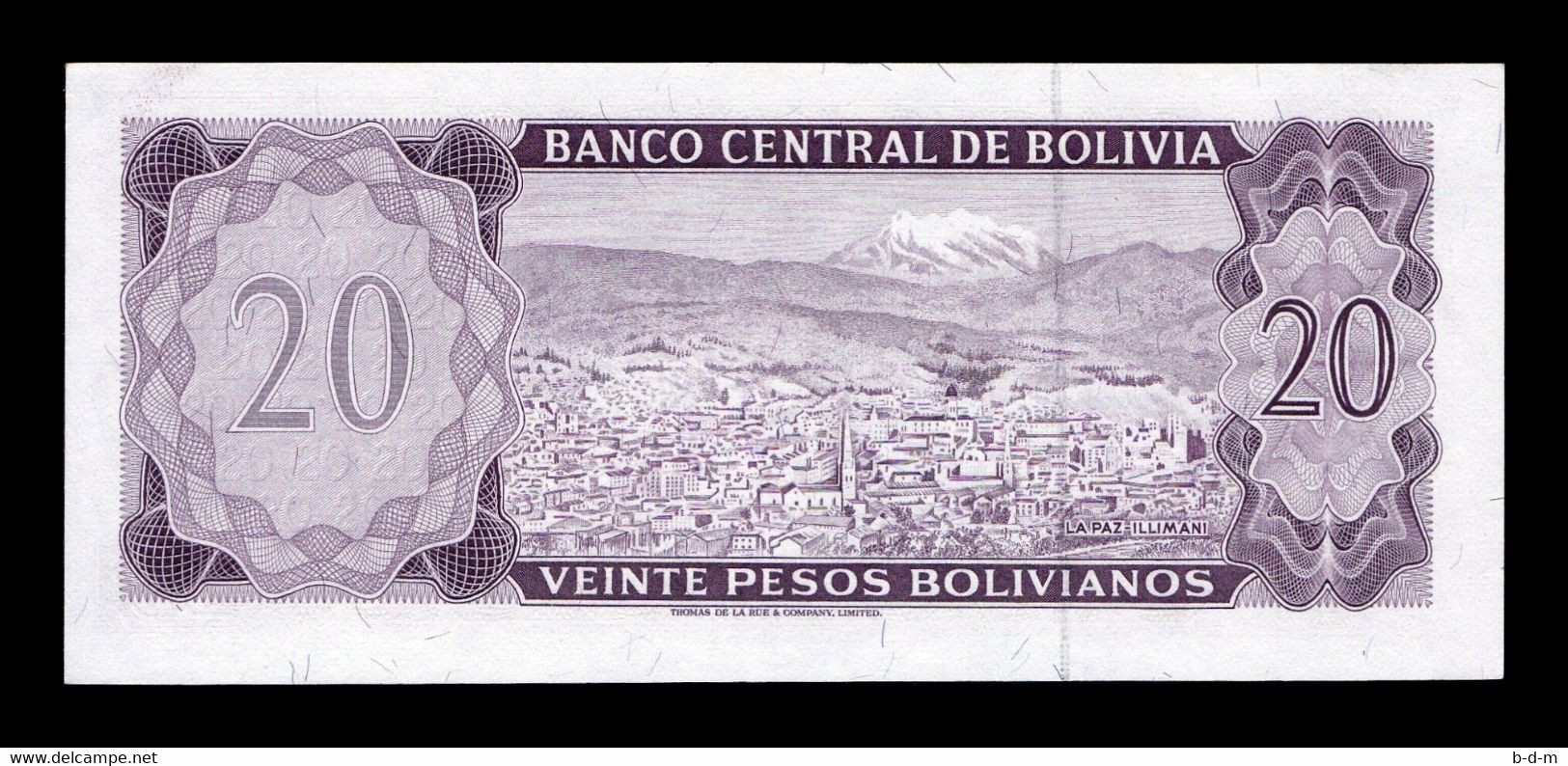 Bolivia 20 Pesos Bolivianos L.1962 Pick 161 SC UNC - Bolivie