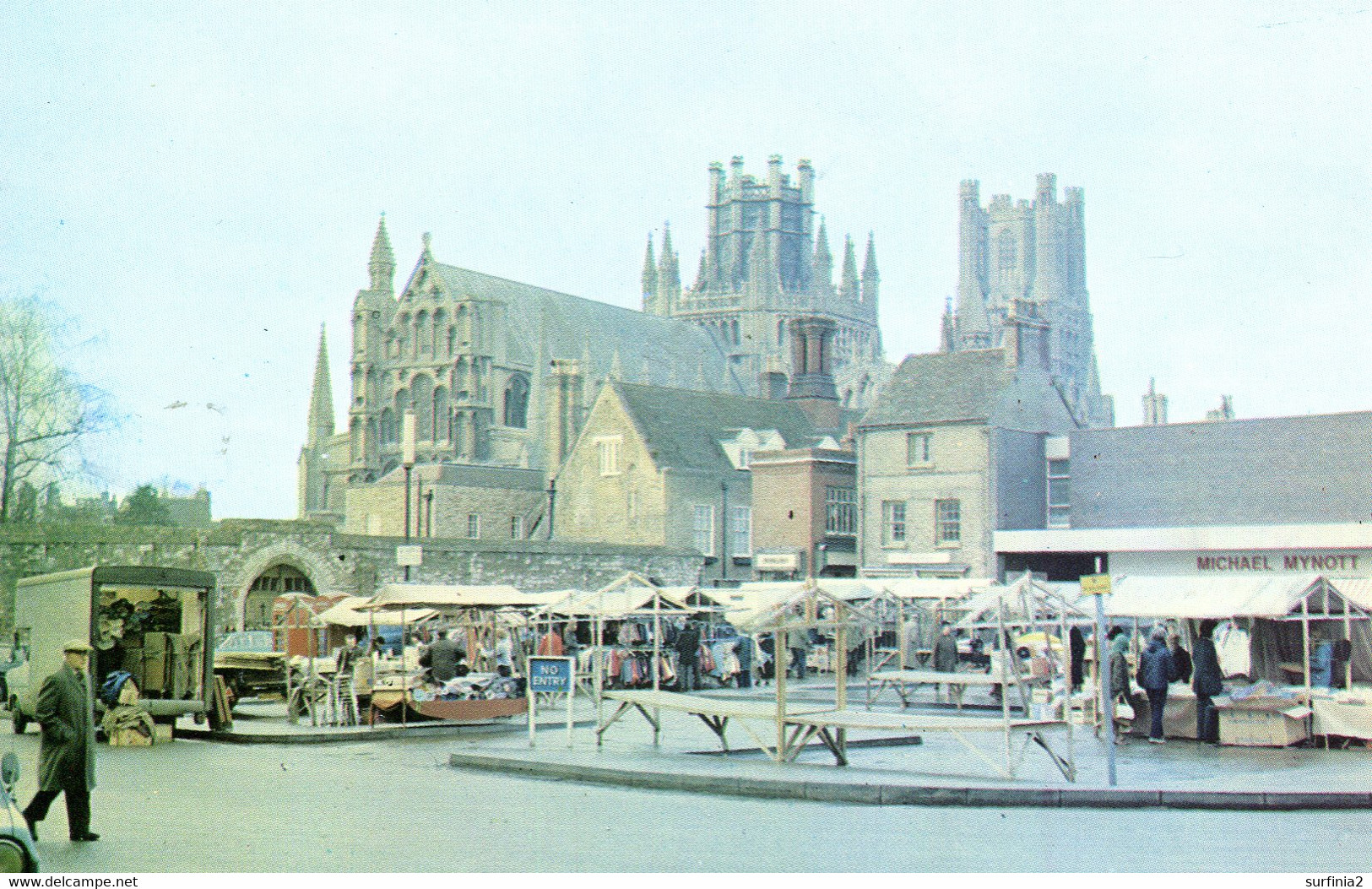 CAMBS - ELY - CATHEDRAL FROM THE MARKET PLACE Ca376 - Ely