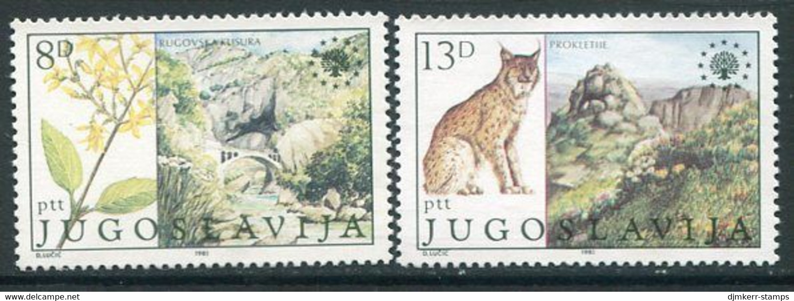 YUGOSLAVIA 1981 European Nature Protection I MNH / **..  Michel 1908-09 - Ongebruikt