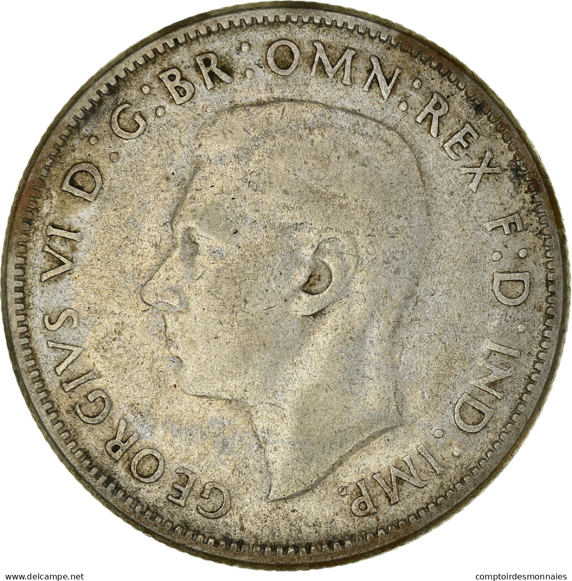 Monnaie, Australie, George VI, Florin, 1947, Melbourne, TTB, Argent, KM:40a - Florin